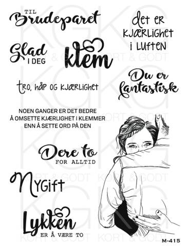 Hovedbilde Kort & Godt - M-415 - Glad i deg