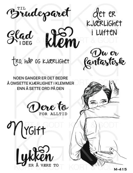 Kort & Godt - M-415 - Glad i deg