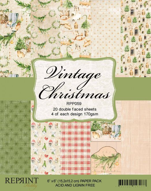 Hovedbilde Reprint - 6x6 - RPP059 - Vintage Christmas Collection pack