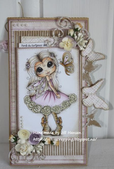 Hovedbilde Papirpose med bunn - 11,7 x 6,4 cm - H: 21,6 cm - Kraft - 10 stk