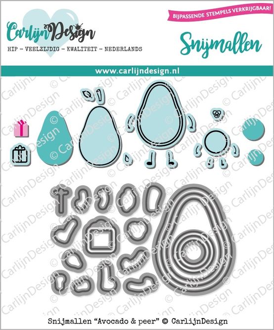Hovedbilde CarlijnDesign - Dies - 0083 - Avocado & Pear