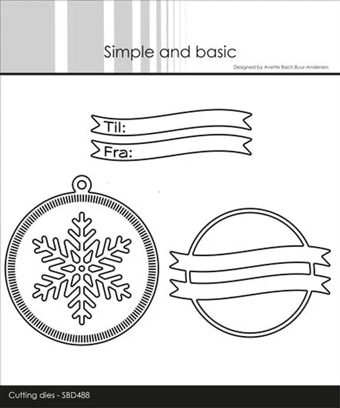 Simple and basic - Dies - SBD488 - Round Gifttag w/Add-Ons