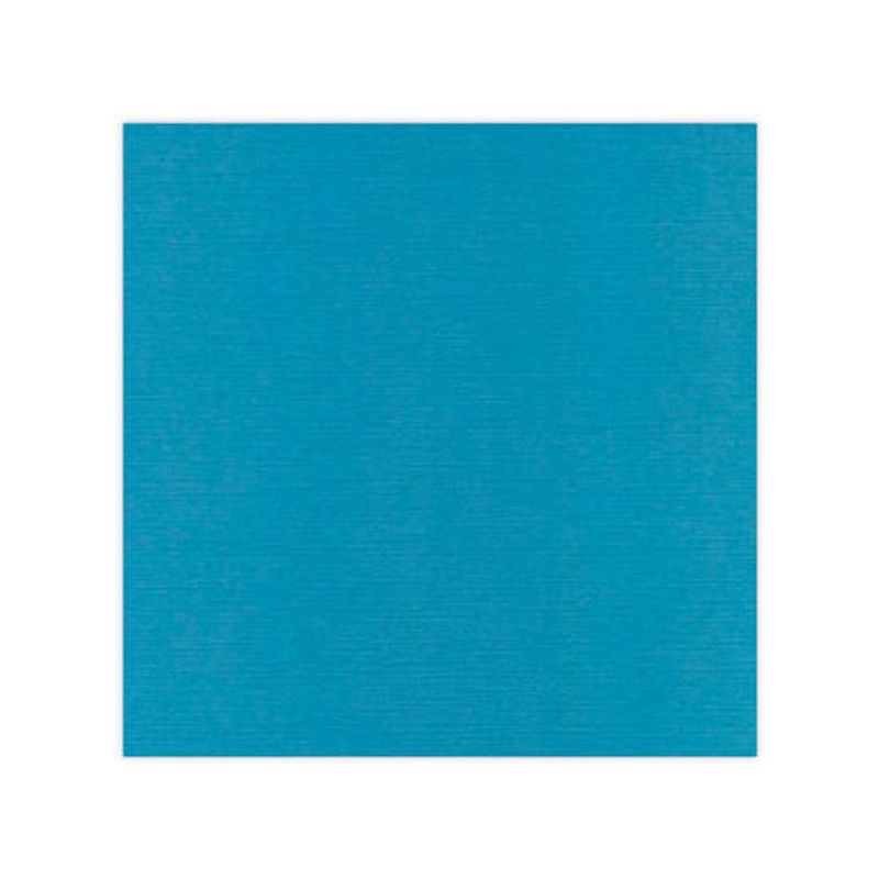Linen Cardstock - 240g - 12x12 - SC40 - Turquoise / Sea Blue - 10 pk