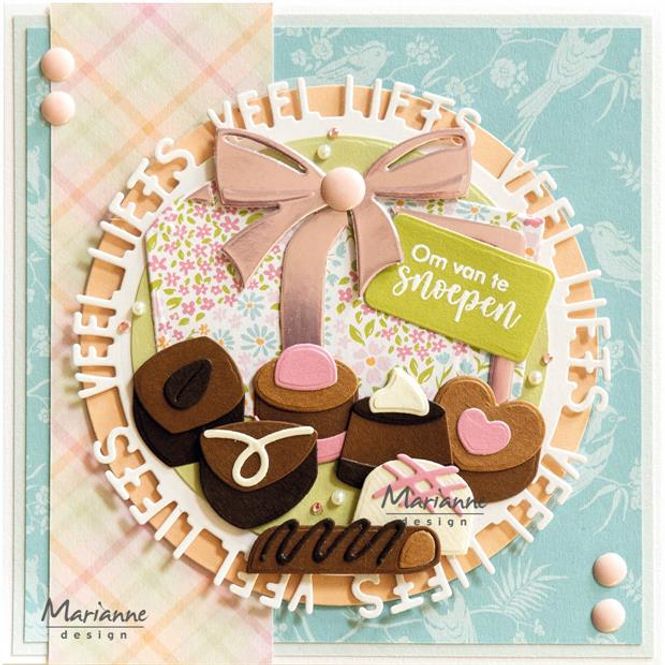 Hovedbilde Marianne Design - COL1528+1367 -Collectable dies - Chocolate box