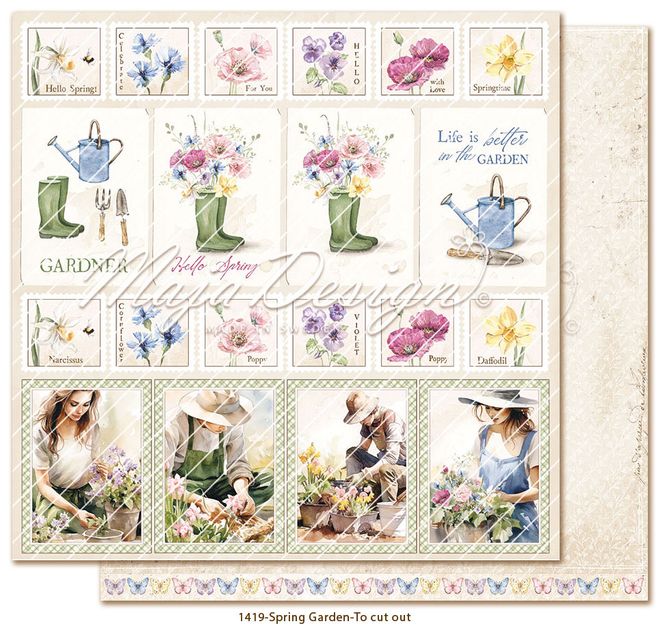 Hovedbilde Maja Design - 1419 - Spring Garden - To cut out