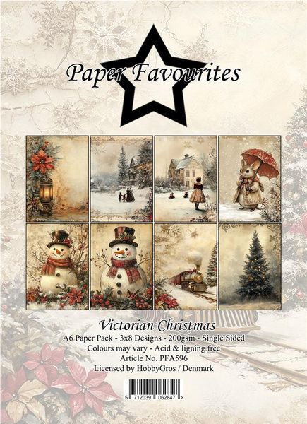 Paper Favourites - A6 Paper Pack - PFA596 - Victorian Christmas