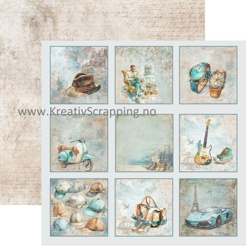 Hovedbilde Reprint - 12x12 - RP0734 - Masculine Moments - Tags