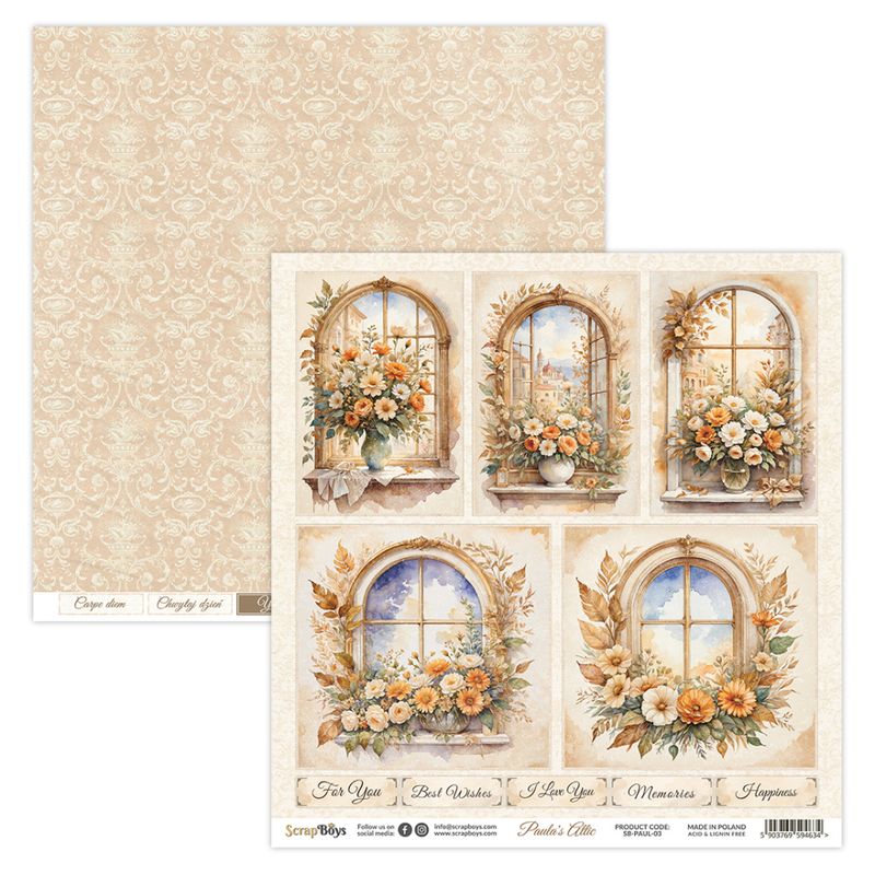 ScrapBoys - Paula's Attic - 12x12 - Paper Pack