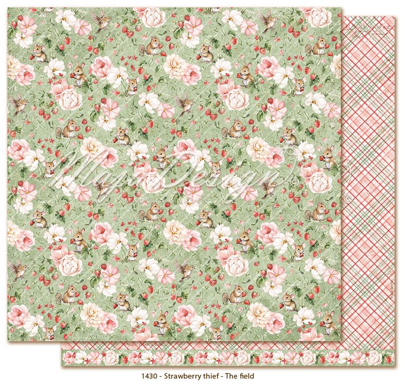 Maja Design - 1444 - Strawberry thief - 12x12 Paper Pack - inkl monochromes