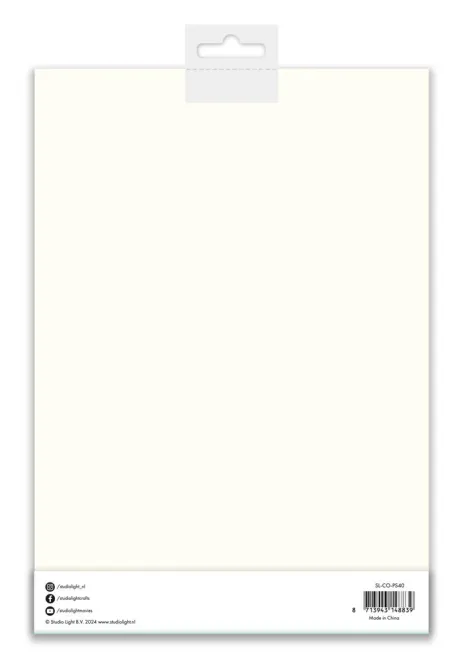 Hovedbilde Studio Light - PS40 - Cream Cardstock - A4 - 250g - 10pk