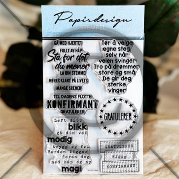 Papirdesign - Stempel - PD 1662 - Livets scener