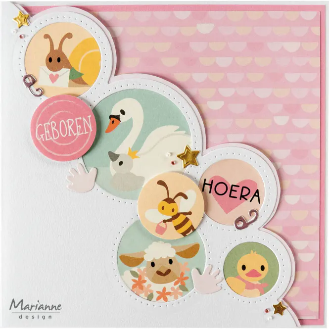 Hovedbilde Marianne Design - CA3190 - Stickers - Eline's Animals