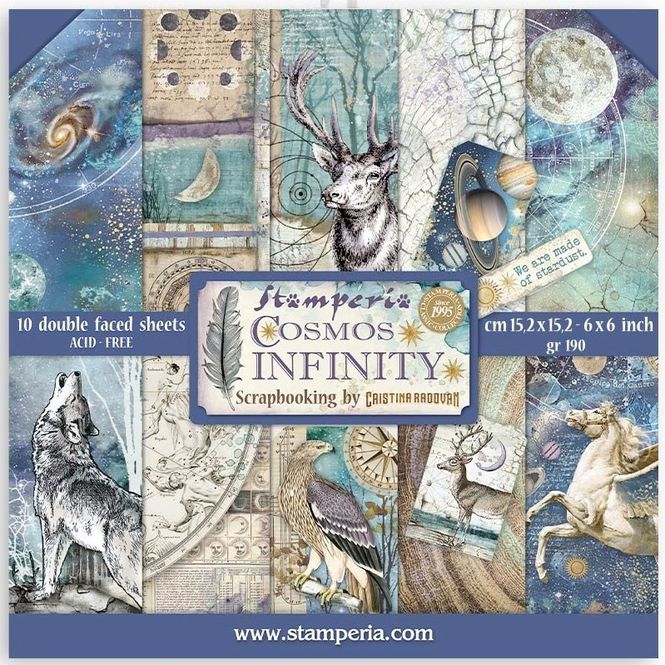 Hovedbilde Stamperia - 6x6 Paper Pack - 22 - Cosmos Infinity