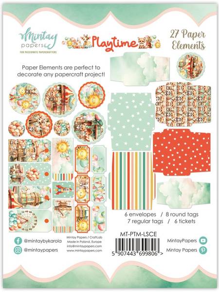 Mintay - PTM - Playtime - Paper Elements - 27 pcs