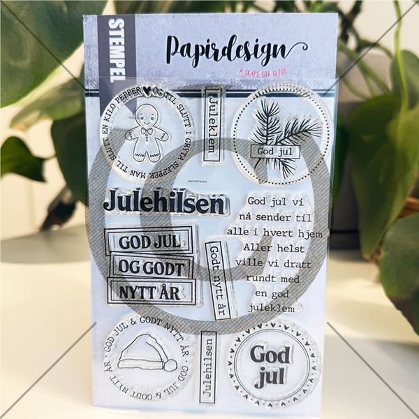 Papirdesign - Stempel - PD 1416 - God jul og godt nytt år