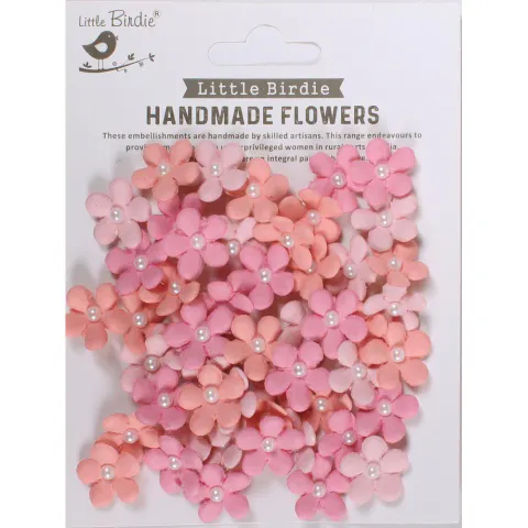 Hovedbilde Little Birdie - Handmade Flowers - Janice - Celebrate Life - 50 stk