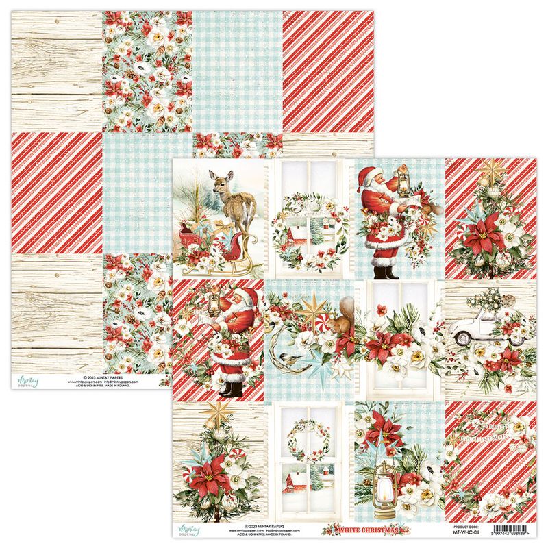 Mintay - WHC - 12x12 - White Christmas - 06 Picture Sheet