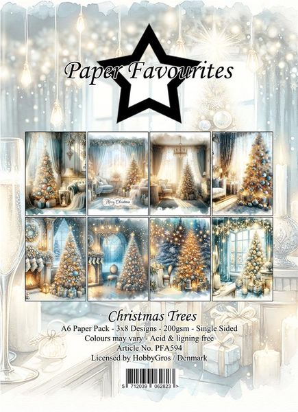 Paper Favourites - A6 Paper Pack - PFA594 - Christmas Trees