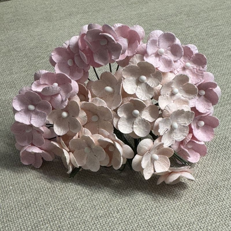 Papirdesign - Søte blomster - Rosa -> Lys varm rosa