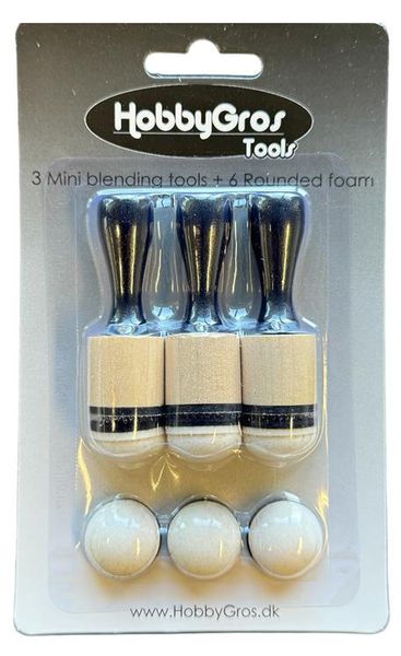 HobbyGros - 012 - Blending Tools + Domed rounded foam - 20 mm i diameter