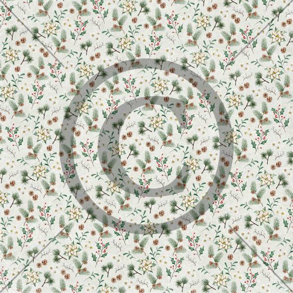 Papirdesign - 12x12 - PD 01231 - Julestemning - Du grønne glitre