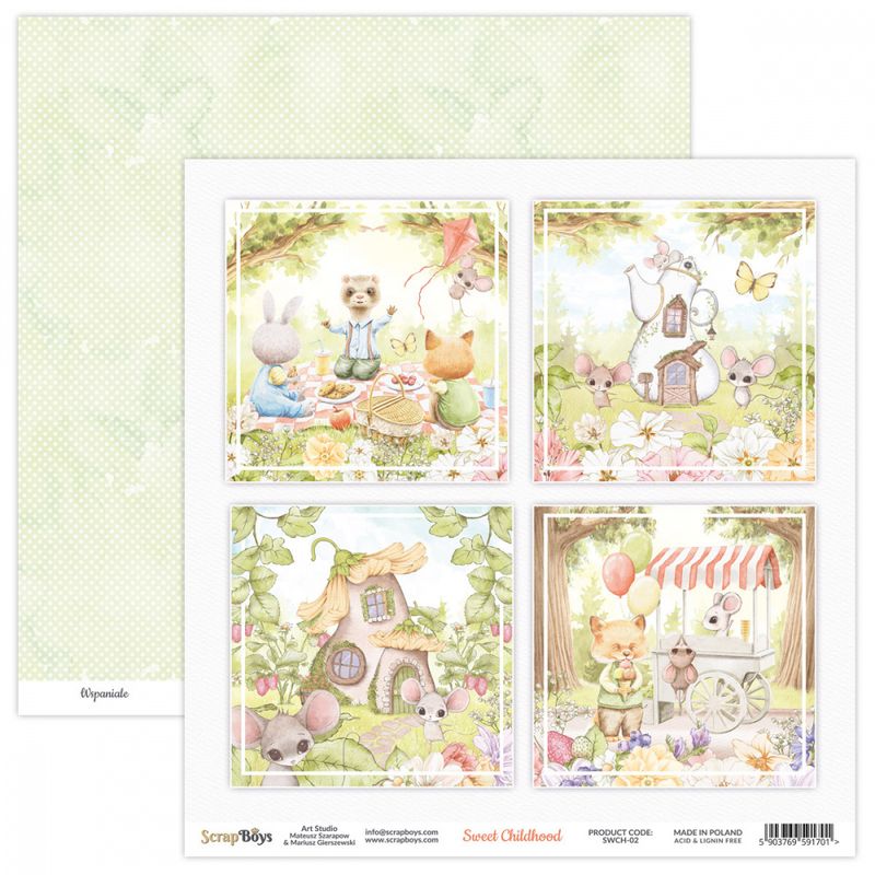 ScrapBoys - Sweet Childhood - 12x12 - SWCH-02