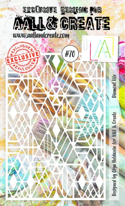 Hovedbilde AALL & Create - # 70 - A6 Stencil - Diamond Life