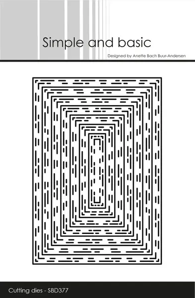 Simple and basic - Dies - SBD377 - Broken Lines A7