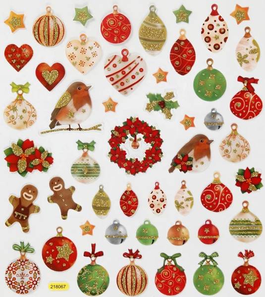 Creotime - Stickers - 298931 - Julekuler og pynt