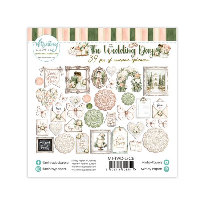 Hovedbilde Mintay - TWD - The Wedding - Paper Ephemera - 39 pcs