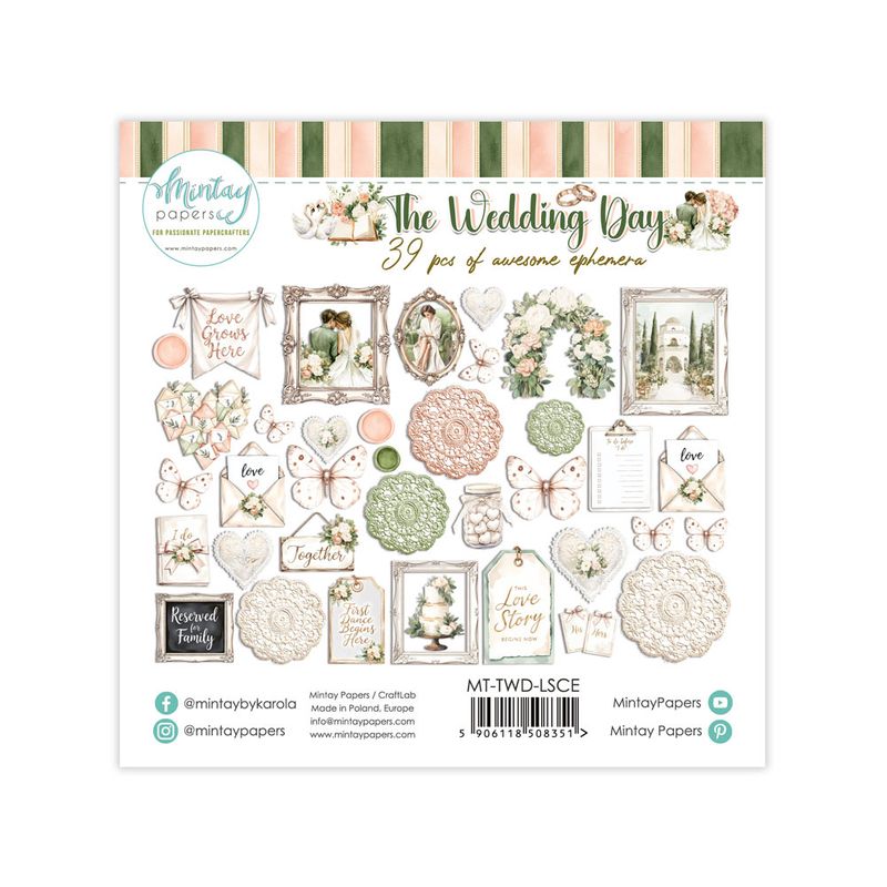 Mintay - TWD - The Wedding - Paper Ephemera - 39 pcs