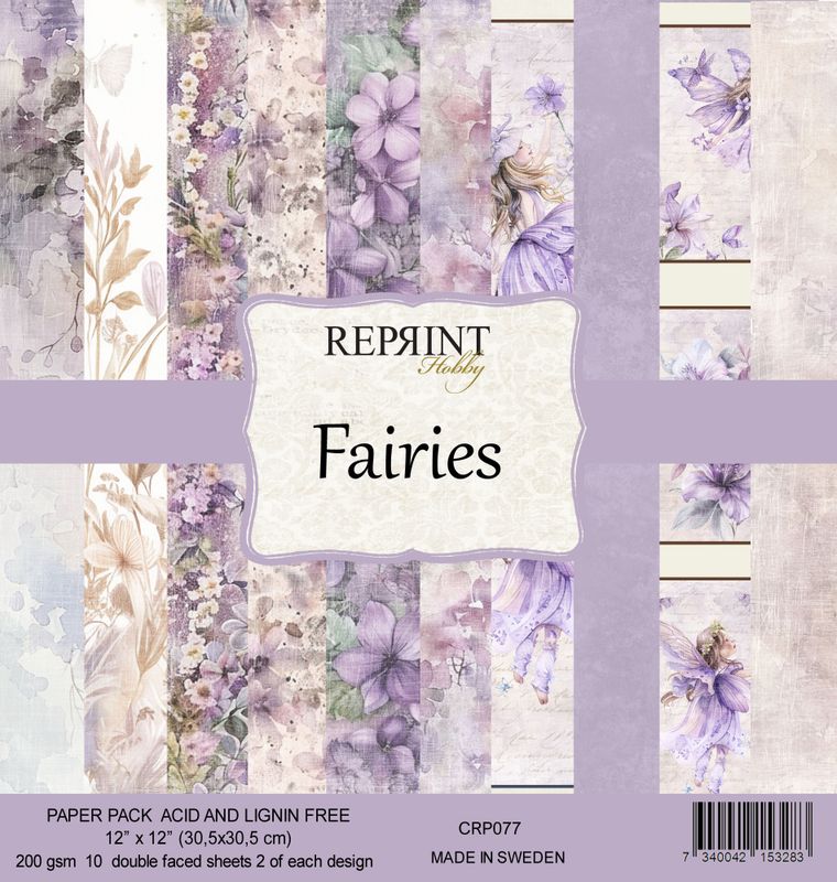 Reprint - 12x12 - CRP077 - Fairies - Paper Pack
