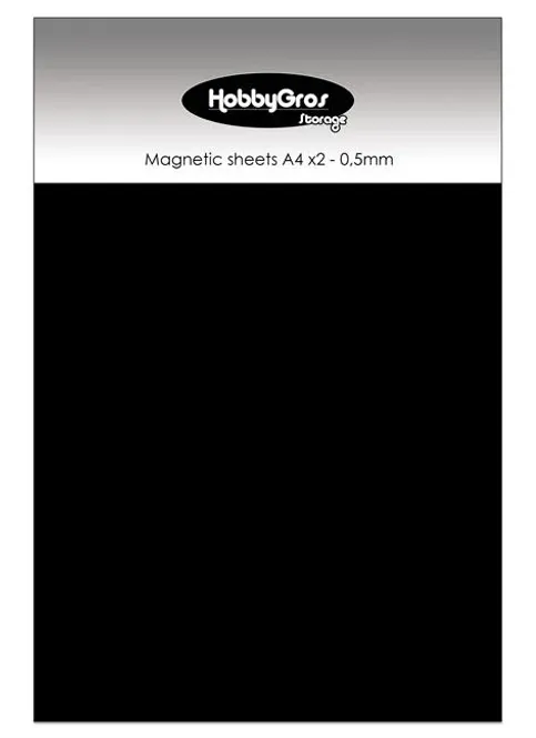 Hovedbilde HobbyGros - Storage - Magnetic Sheets - A4 - 0,5mm - 2pk
