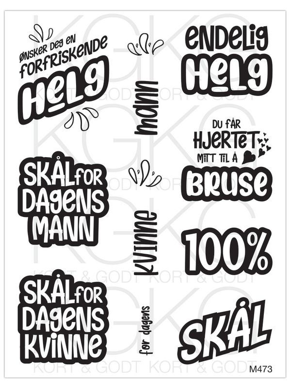 Kort & Godt - M-473 - Forfriskende helg