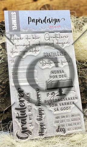Hovedbilde Papirdesign - Stempel - PD 00985 - Din nye alder (Reproduksjon)