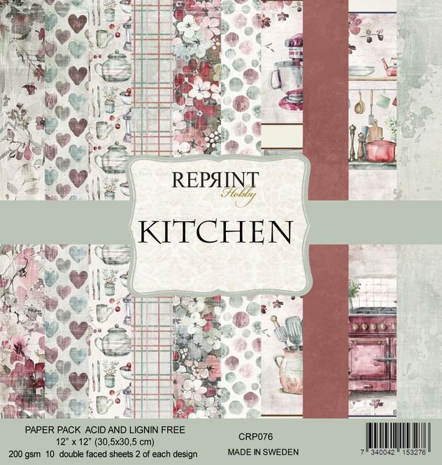 Hovedbilde Reprint - 12x12 - CRP076 - Kitchen - Paper Pack