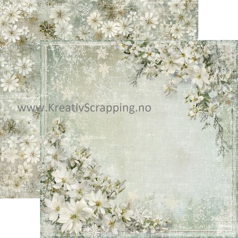 Hovedbilde Reprint - 12x12 - RP0720 - Home for Christmas - Christmas flowers