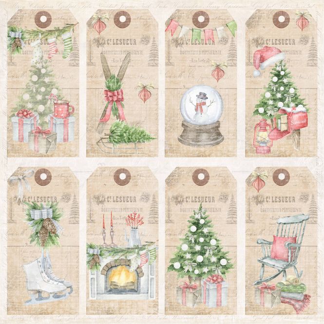 Hovedbilde Reprint - 12x12 - RP0544 - Celebrate Christmas - Tags