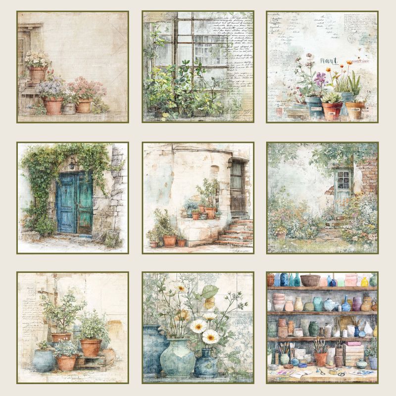 Reprint - 12x12 - RP0764 - The Pottery - Tags the pottery