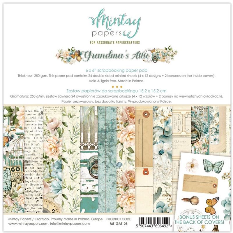 Mintay - GAT - 6x6 Paper Pad - Grandma's Attic