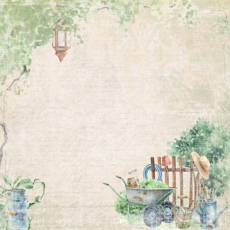 Reprint - 12x12 - RP0580 - The Gardener - Garden