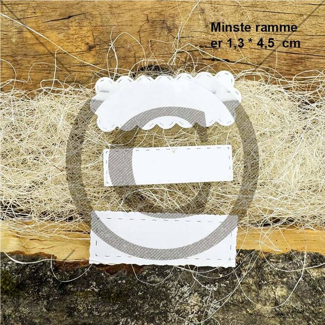 Hovedbilde Papirdesign - Dies - PD 01259 - Klistremerke rammer