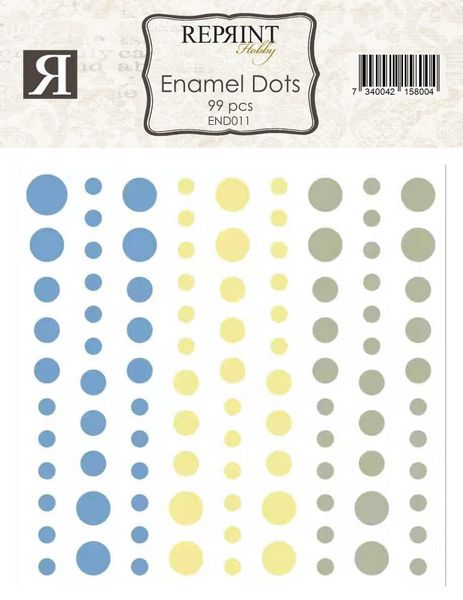 Reprint -  Enamel Dots - END011 - Summer Meadow - 99 stk