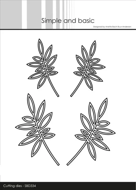 Simple and basic - Dies - SBD334 - Leaves - Outline