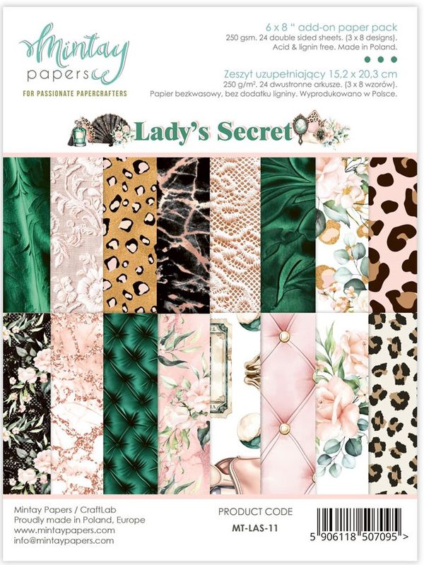 Mintay - LAS - 6x8 Add on Paper Pack - Lady's Secret