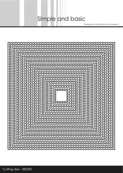 Simple and basic - Dies - SBD307 - Circle Edges - Square