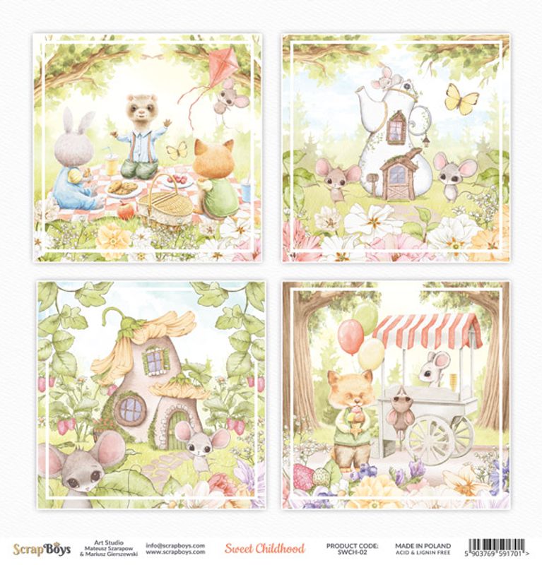ScrapBoys - Sweet Childhood - 12x12 - SWCH-02