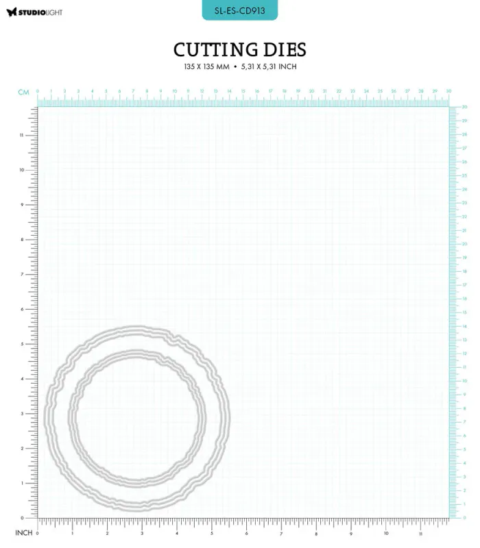 Studio Light - Dies - CD913 - Essentials - Torn Edge Circles