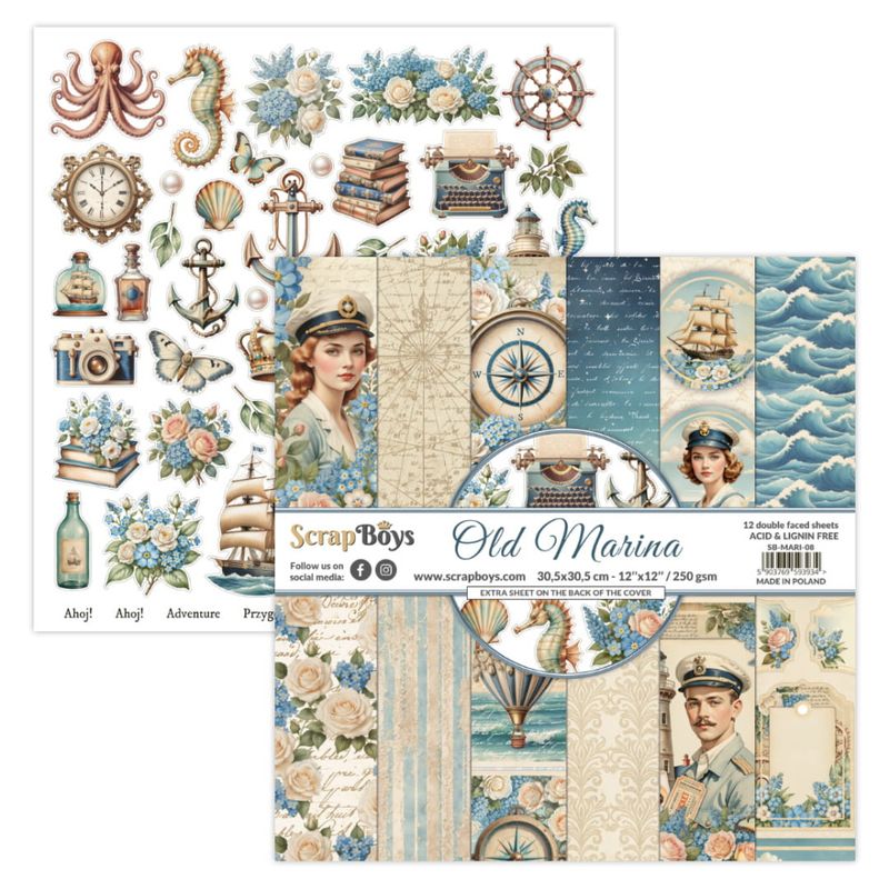 ScrapBoys - Old Marina - 12x12 - Paper Pack