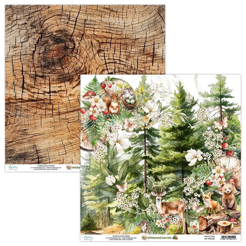 Mintay - WIS - 8x8 Paper Pad - Wildwood Secrets